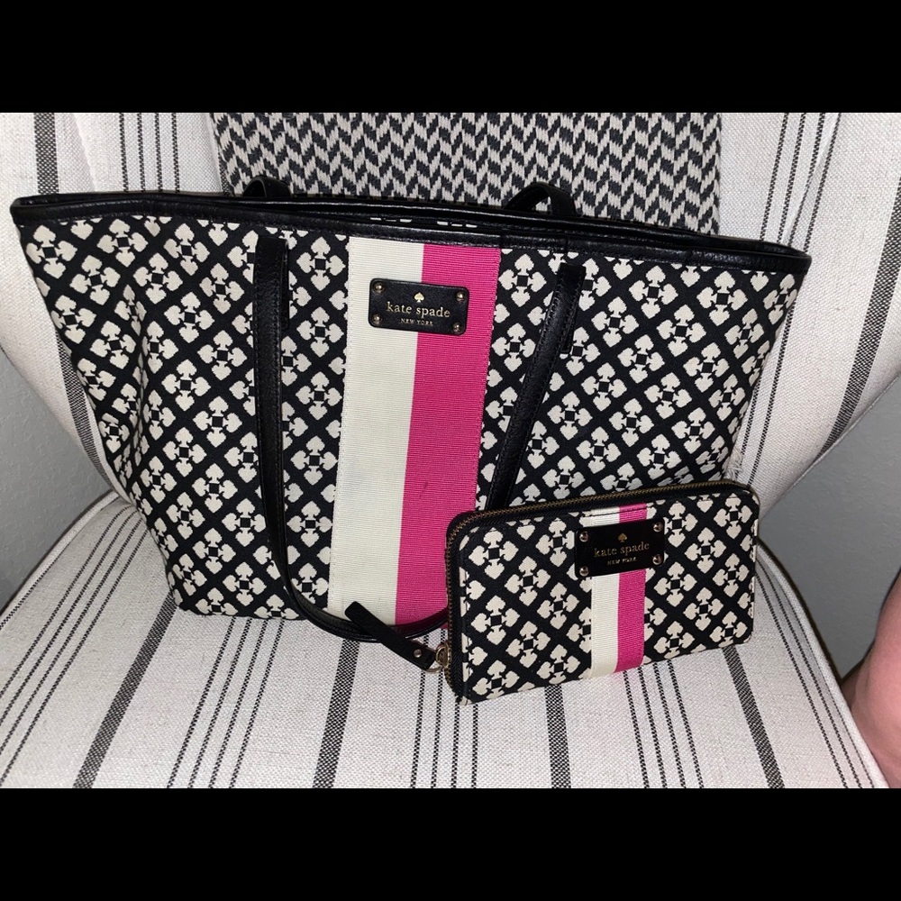 *almost NEW* KATE SPADE tote and wallet